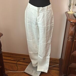 MNG Mango Womens Sz 10 High Rise Linen pants